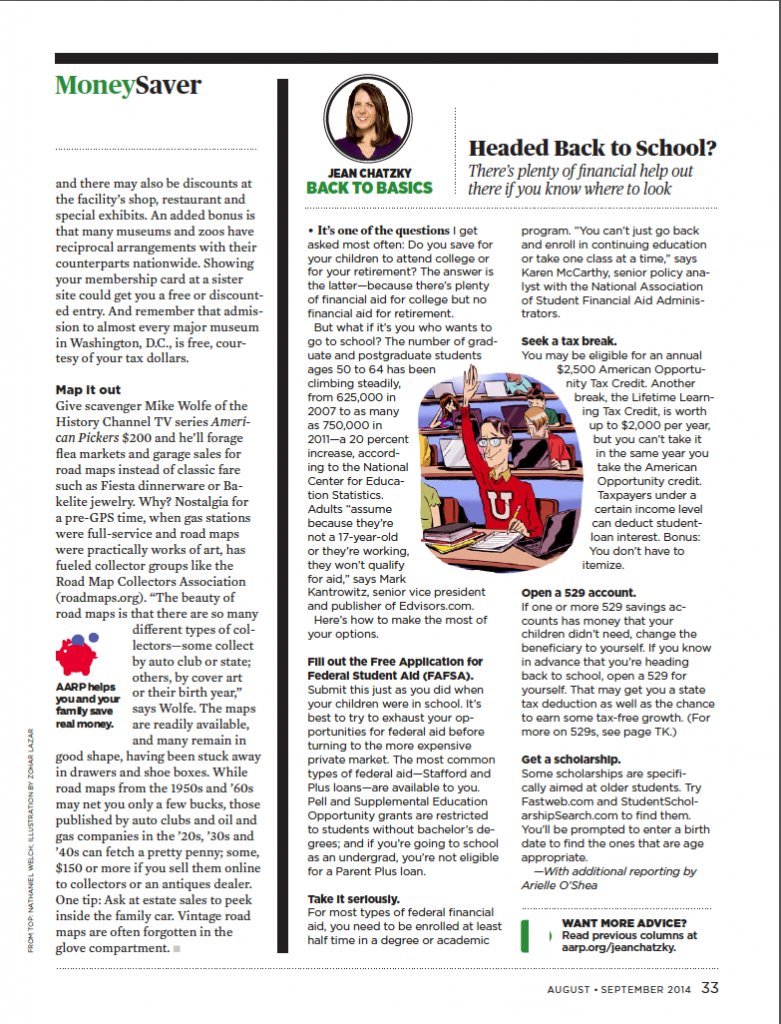 AARP MONEYSAVER: AUGUST 2014