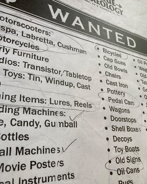 WANTED List Poster