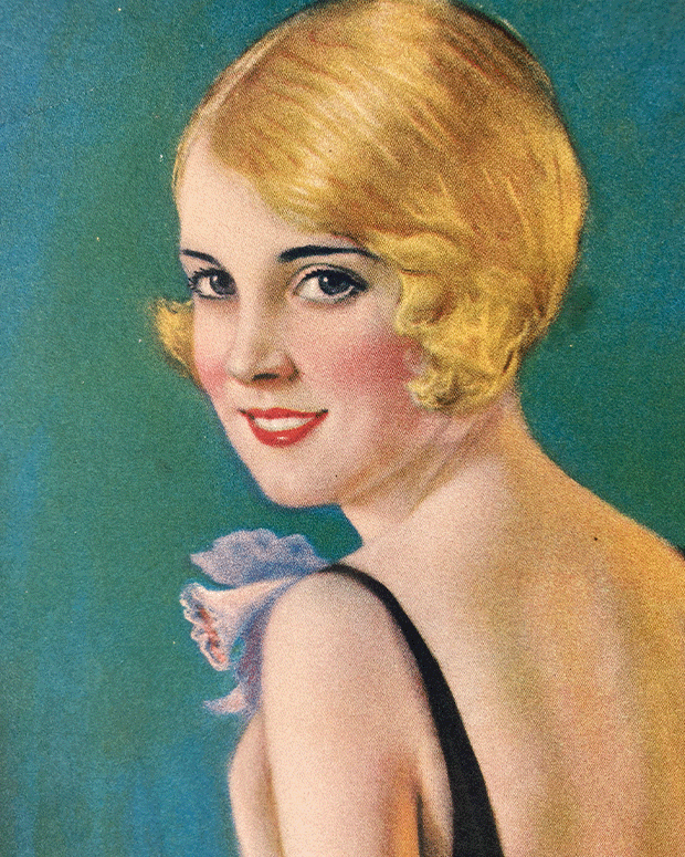 1925 Pinup Calendar Page (Blonde)