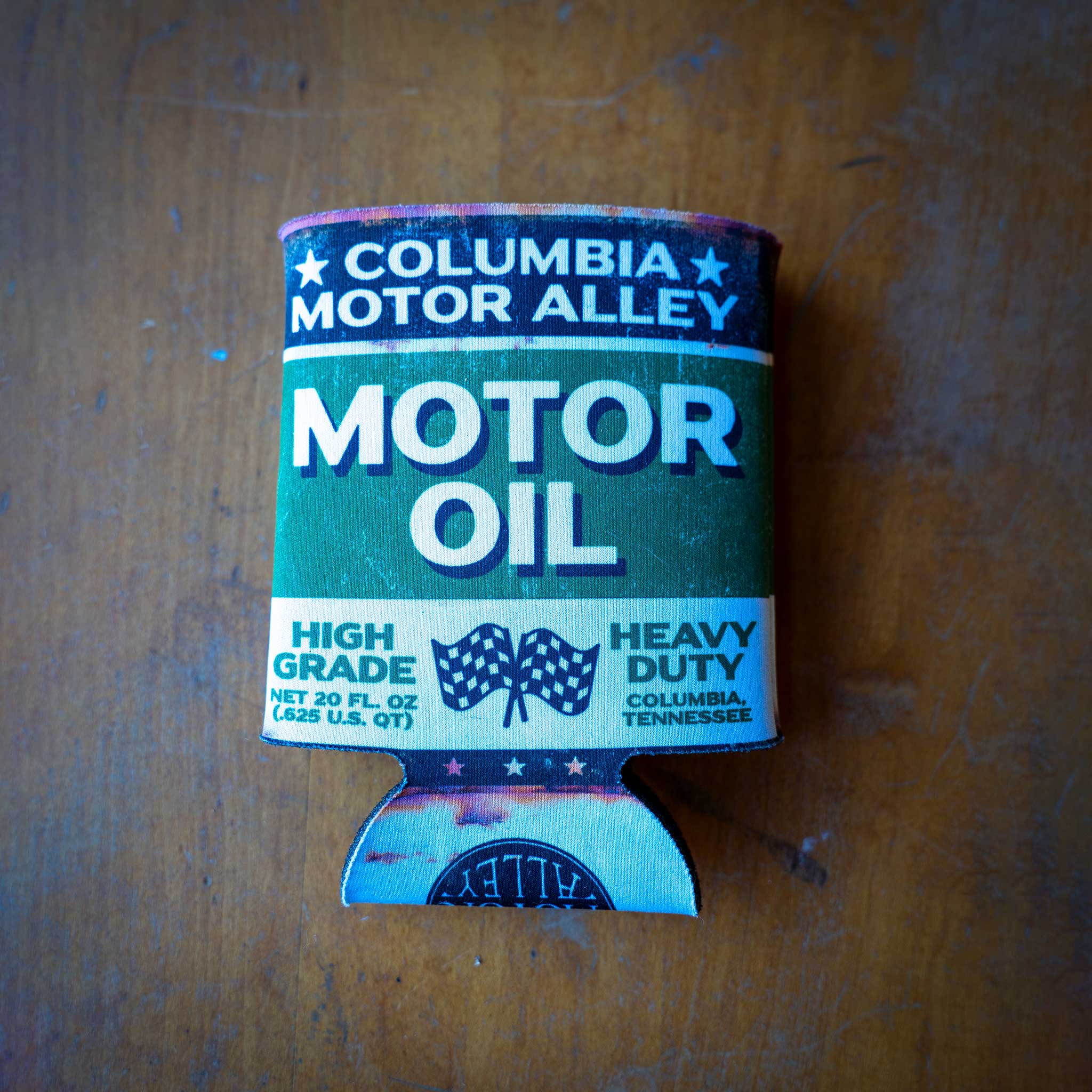CMA Oil Can Koozie | Antique Archaeology