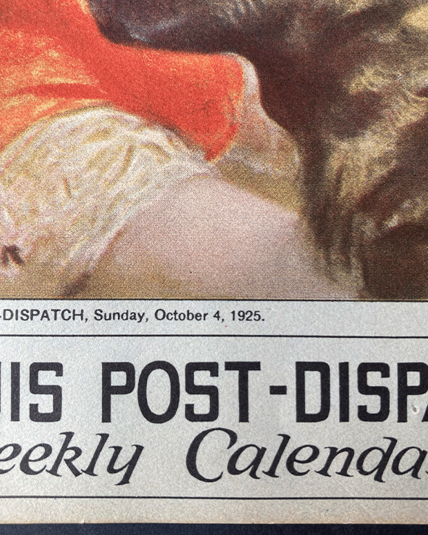 1925 Pinup Calendar Page (Dog)