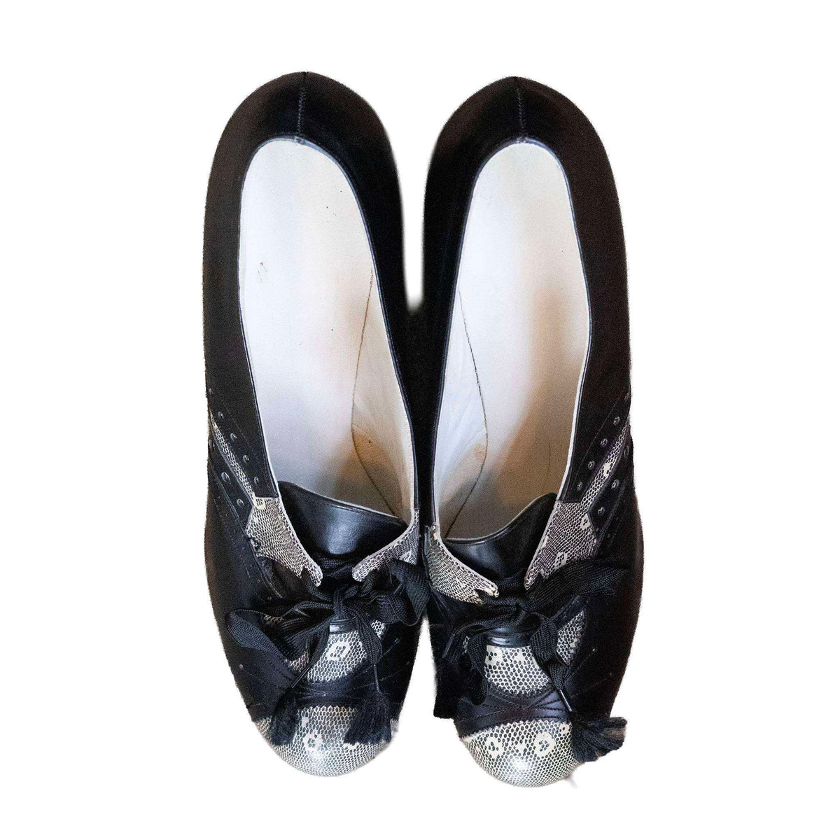 RJR Black Snake Print Heels