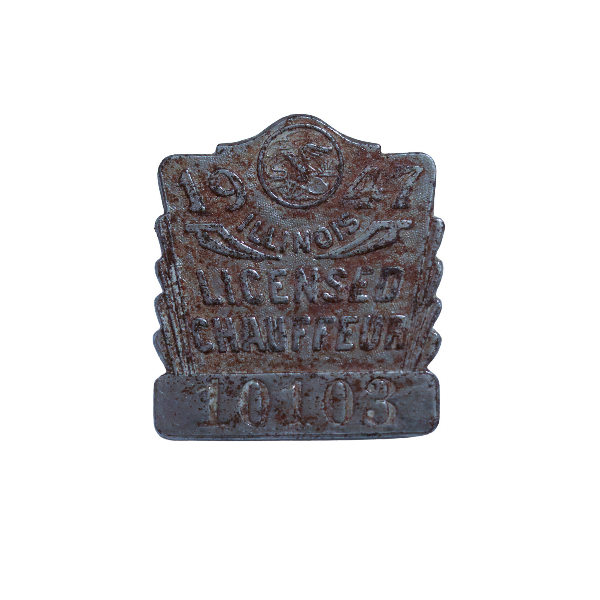 1947 Illinoise Chauffeur Badge "10103"