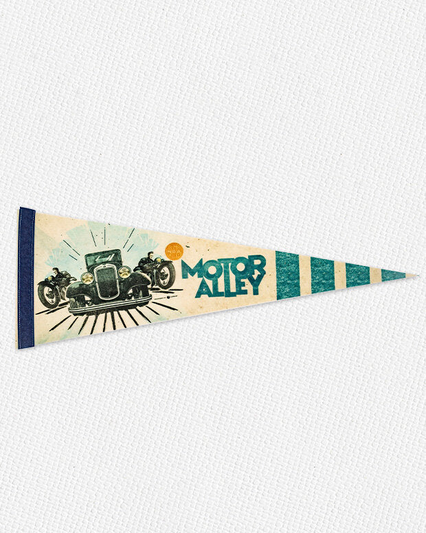 MOTOR ALLEY FELT PENNANT