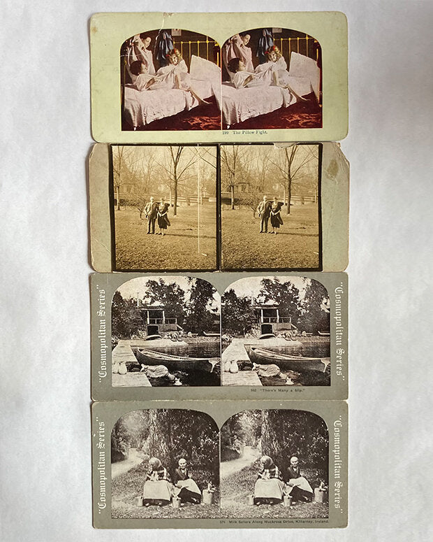 STEREOSCOPE CARDS PEOPLE