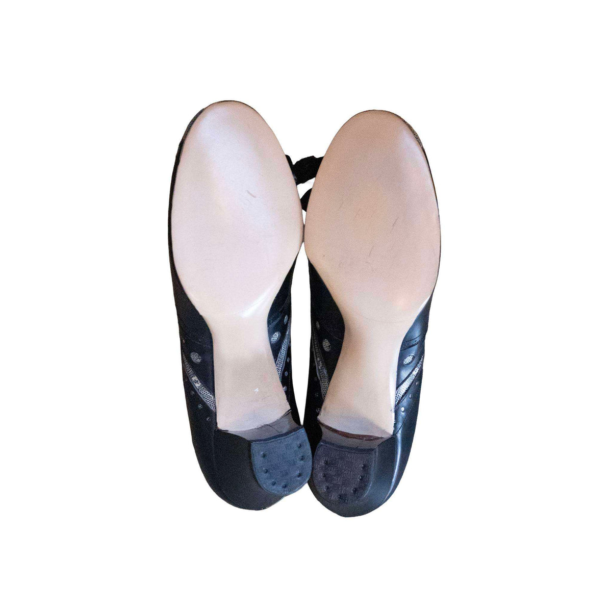 RJR Black Snake Print Heels
