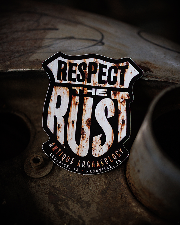Rust Badge Sticker | Antique Archaeology