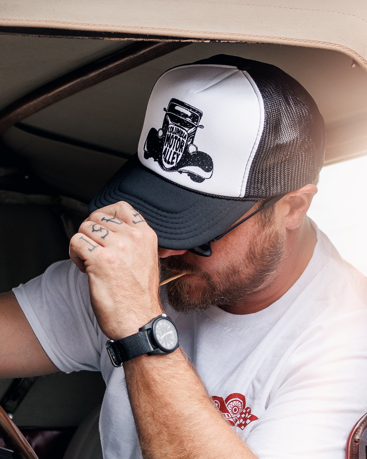 CMA BLACK TRUCKER HAT