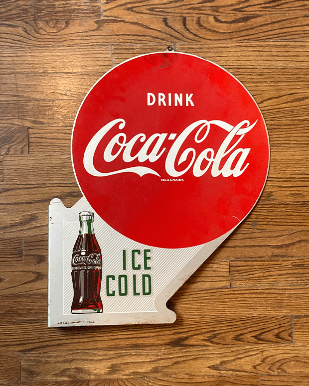 Drink Coca Cola Flanged Sign