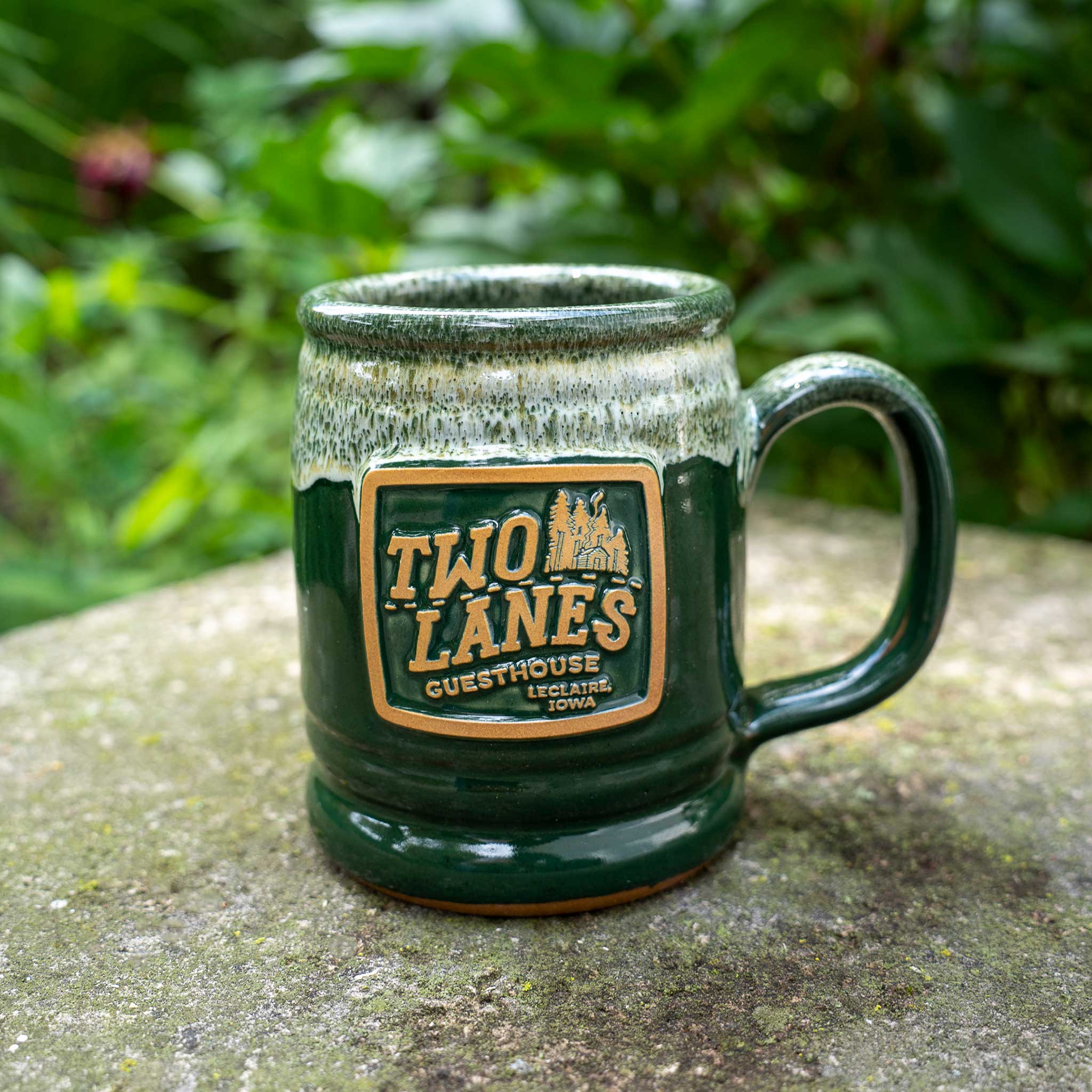 Two Lanes Guest House Mug - Le Claire IA