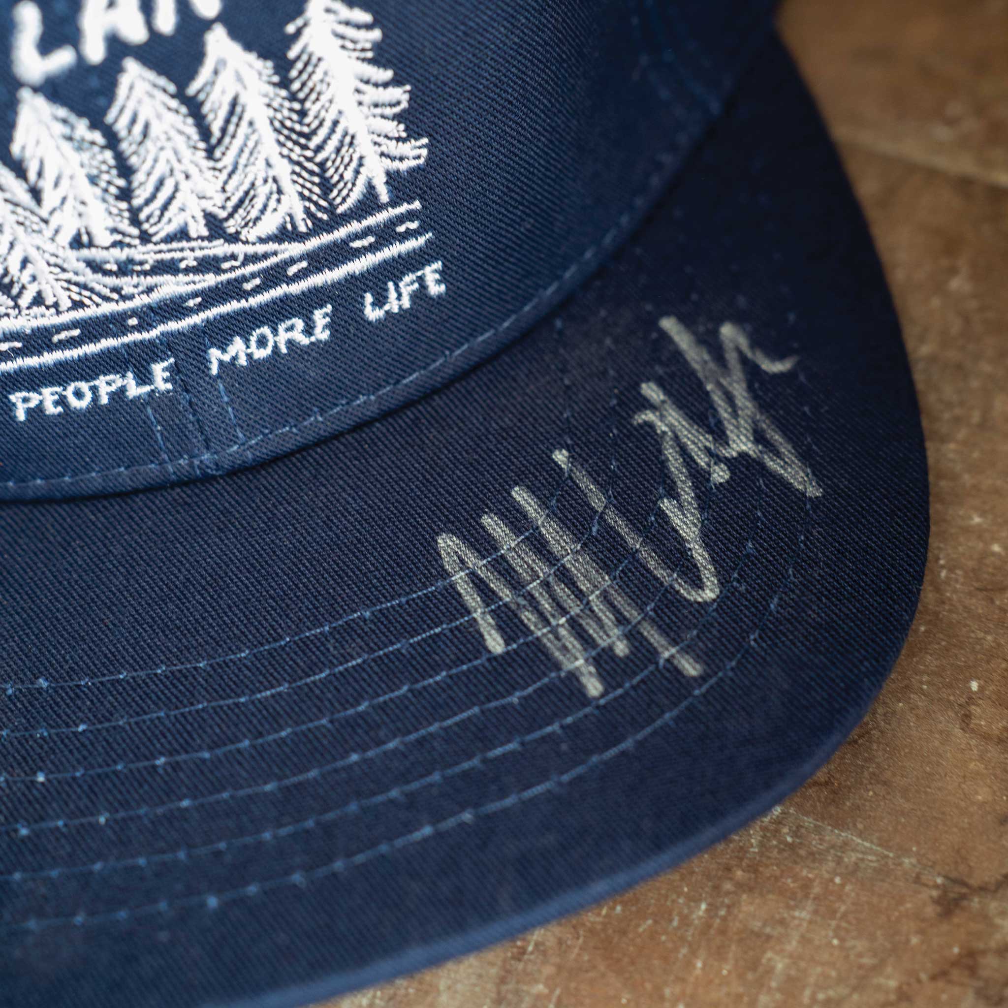 Autographed Two Lane Less People Hat