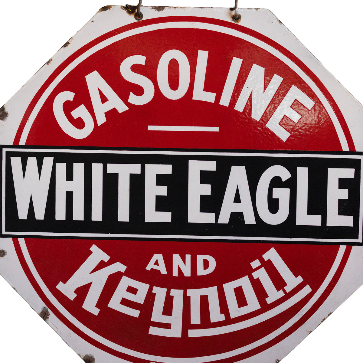 White Eagle Lollipop Sign