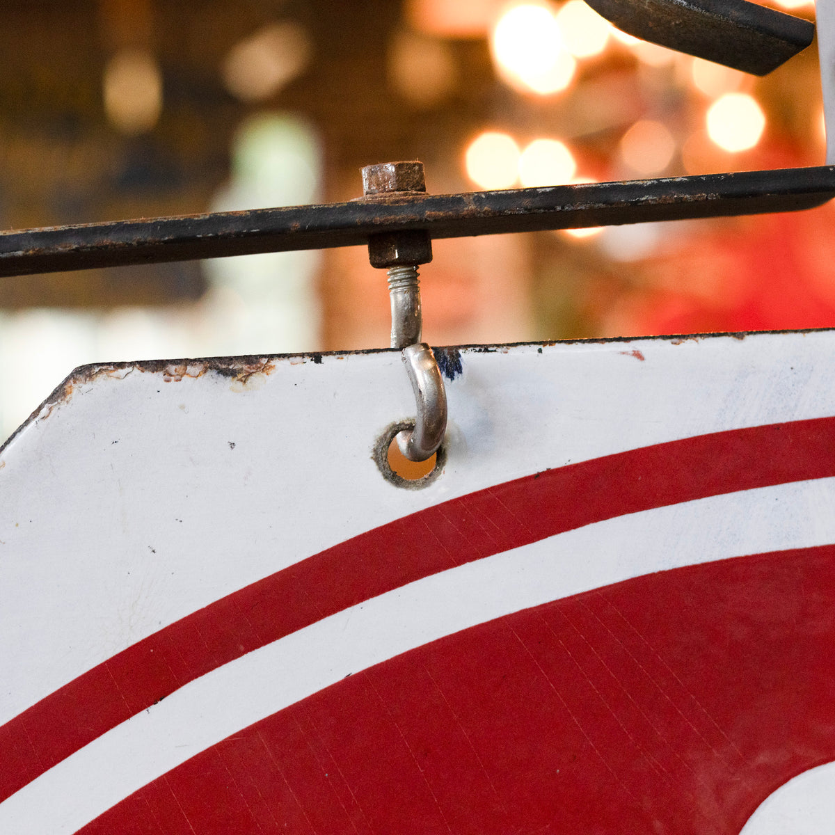 White Eagle Lollipop Sign