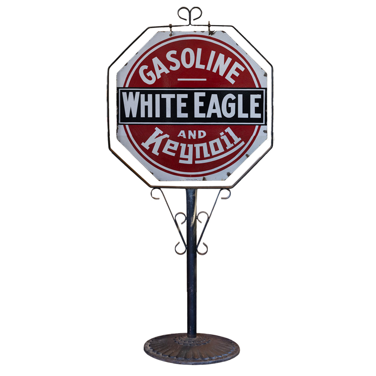 White Eagle Lollipop Sign