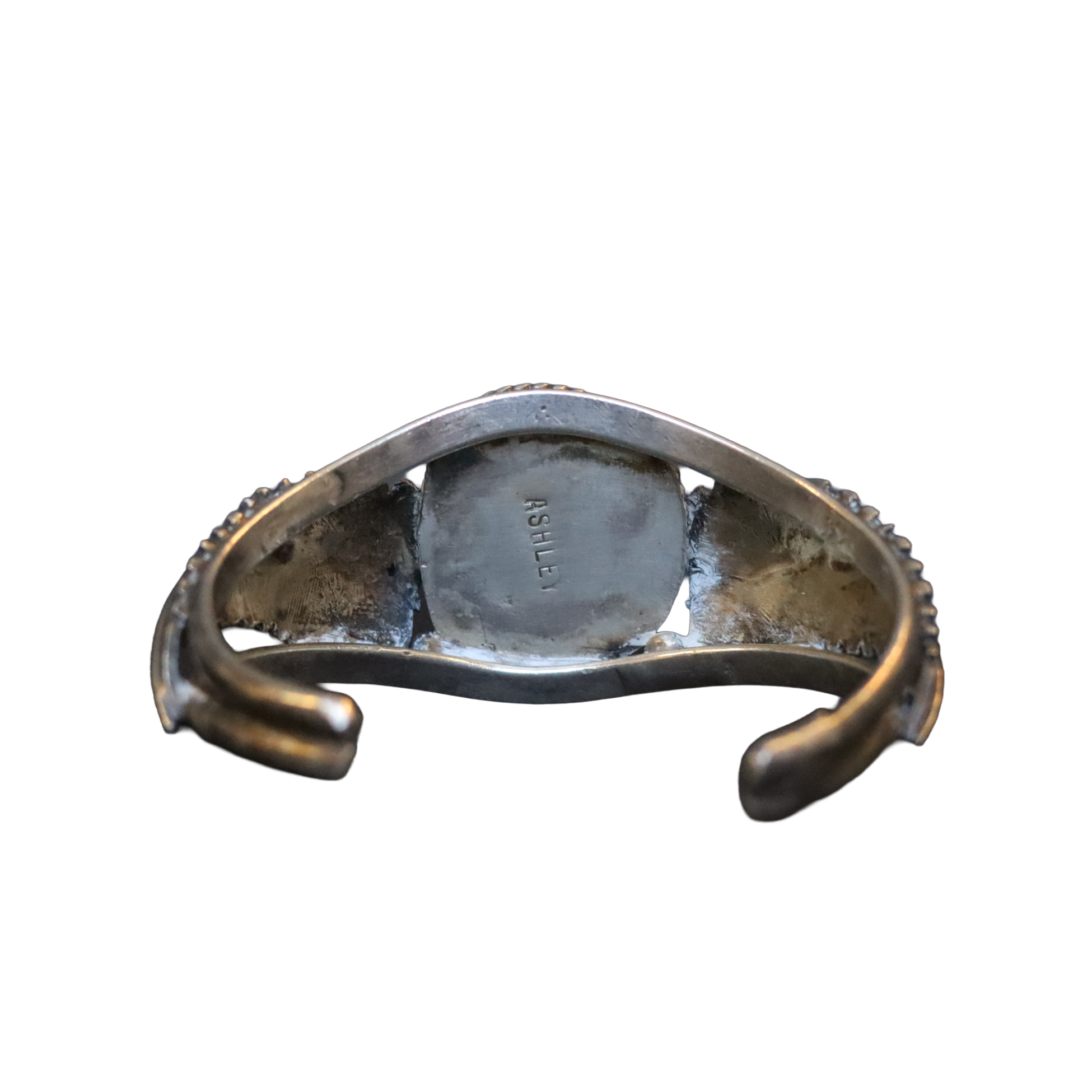 Feathered Bracelet with Large Turquoise