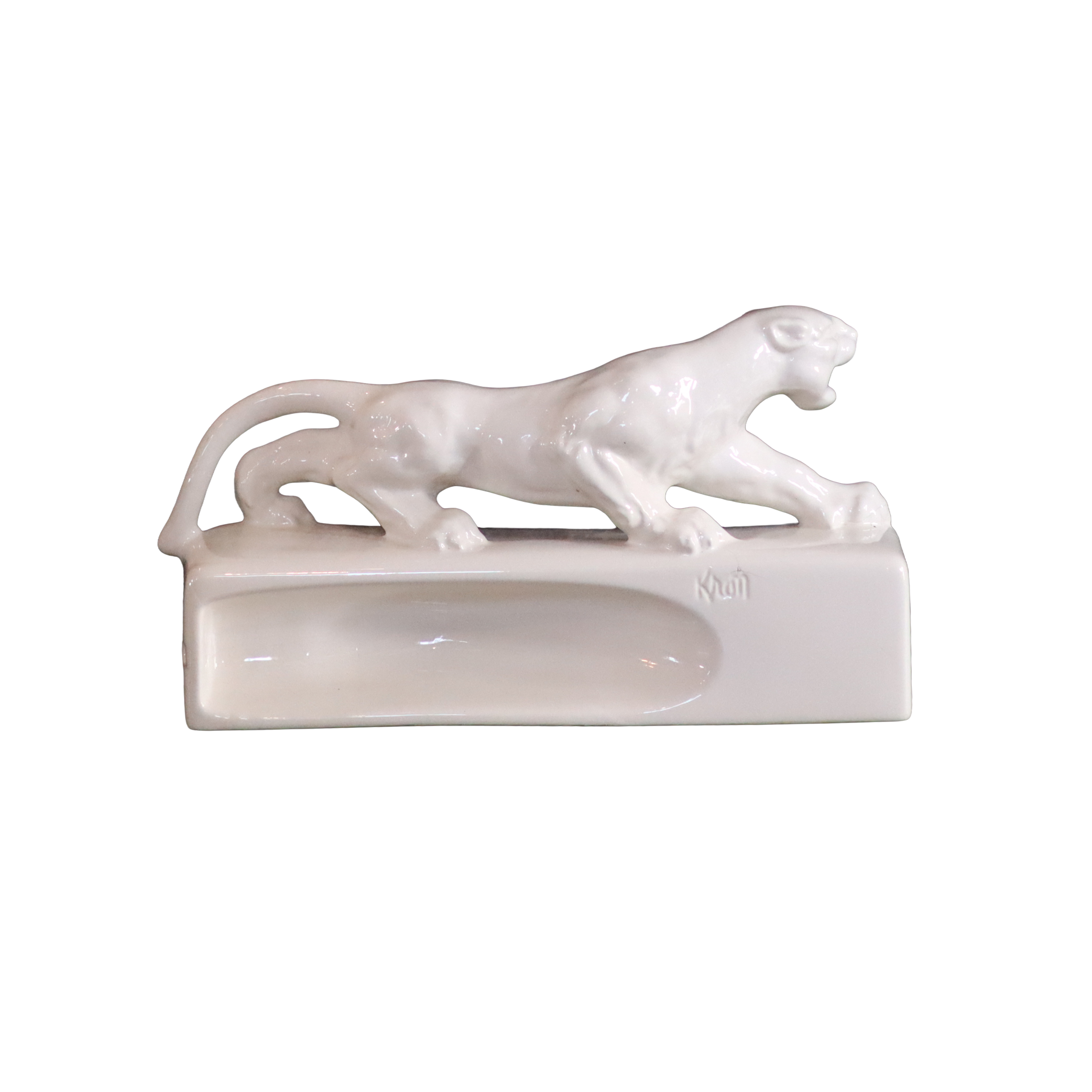 White Kron Mid Century Panther