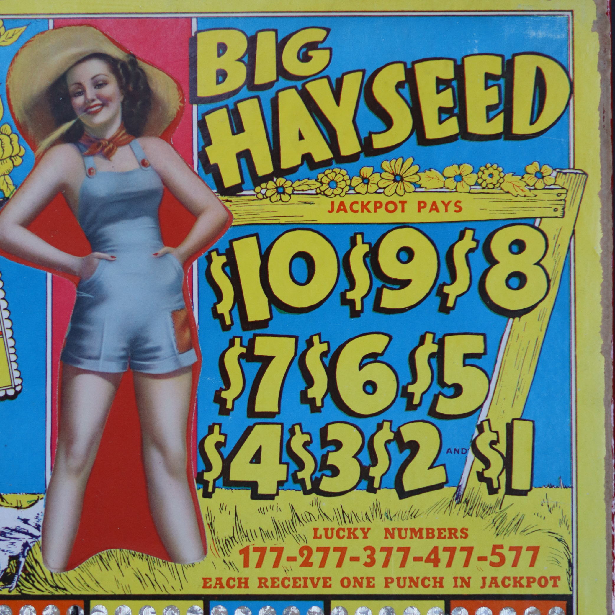 Big Hayseed Lottery Board