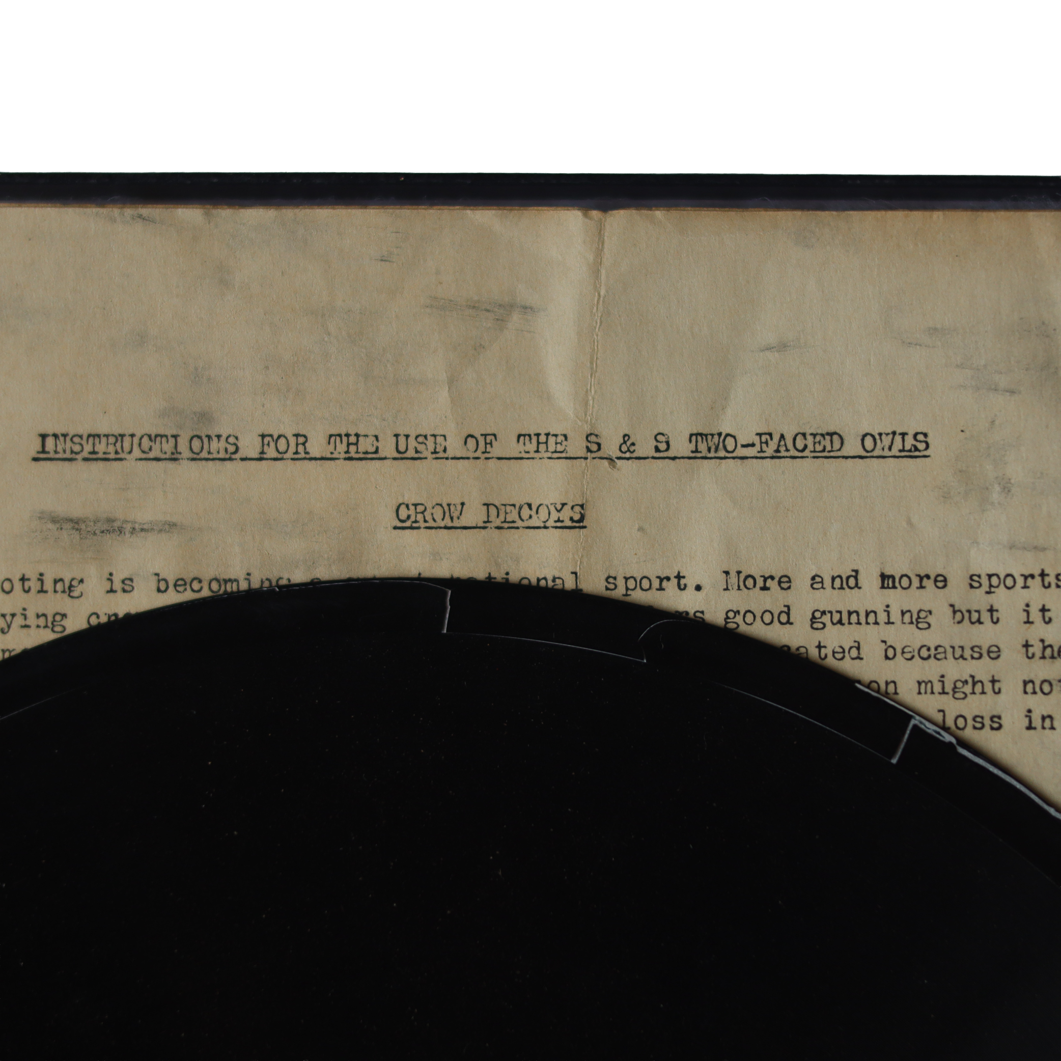 Crow Shooting Shadow Box