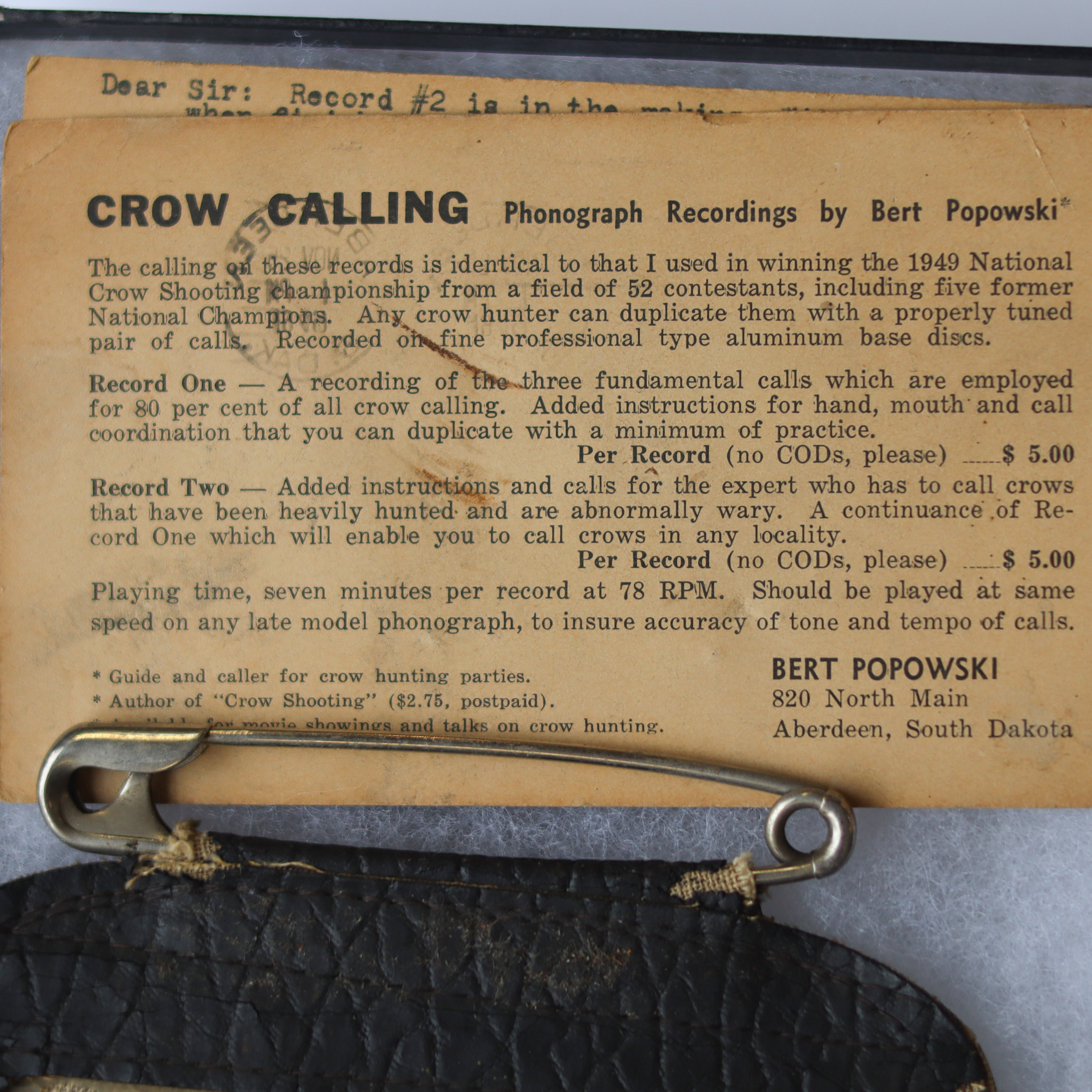 Crow Shooting Shadow Box