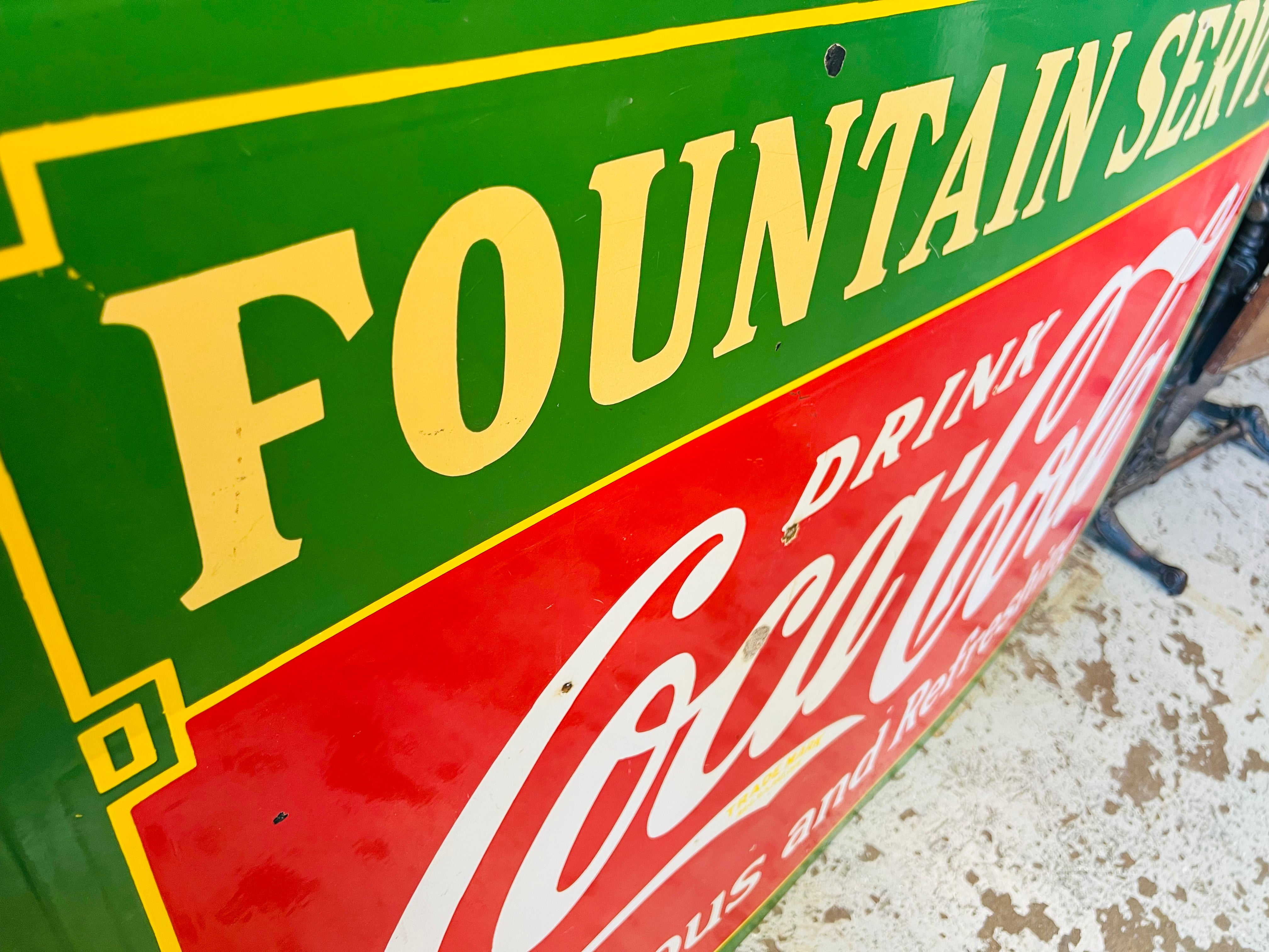 Red and Green Coca-Cola Sign