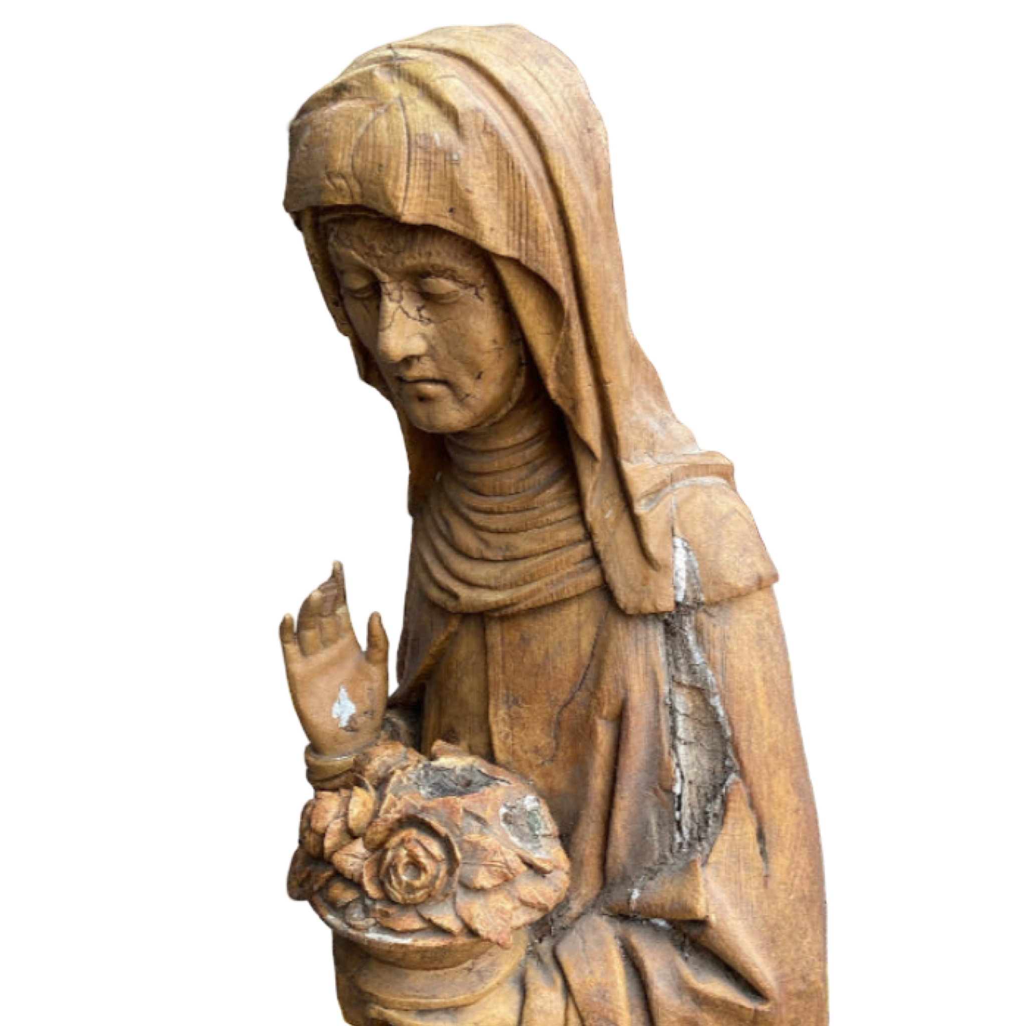 St. Therese Wooden Sculpture
