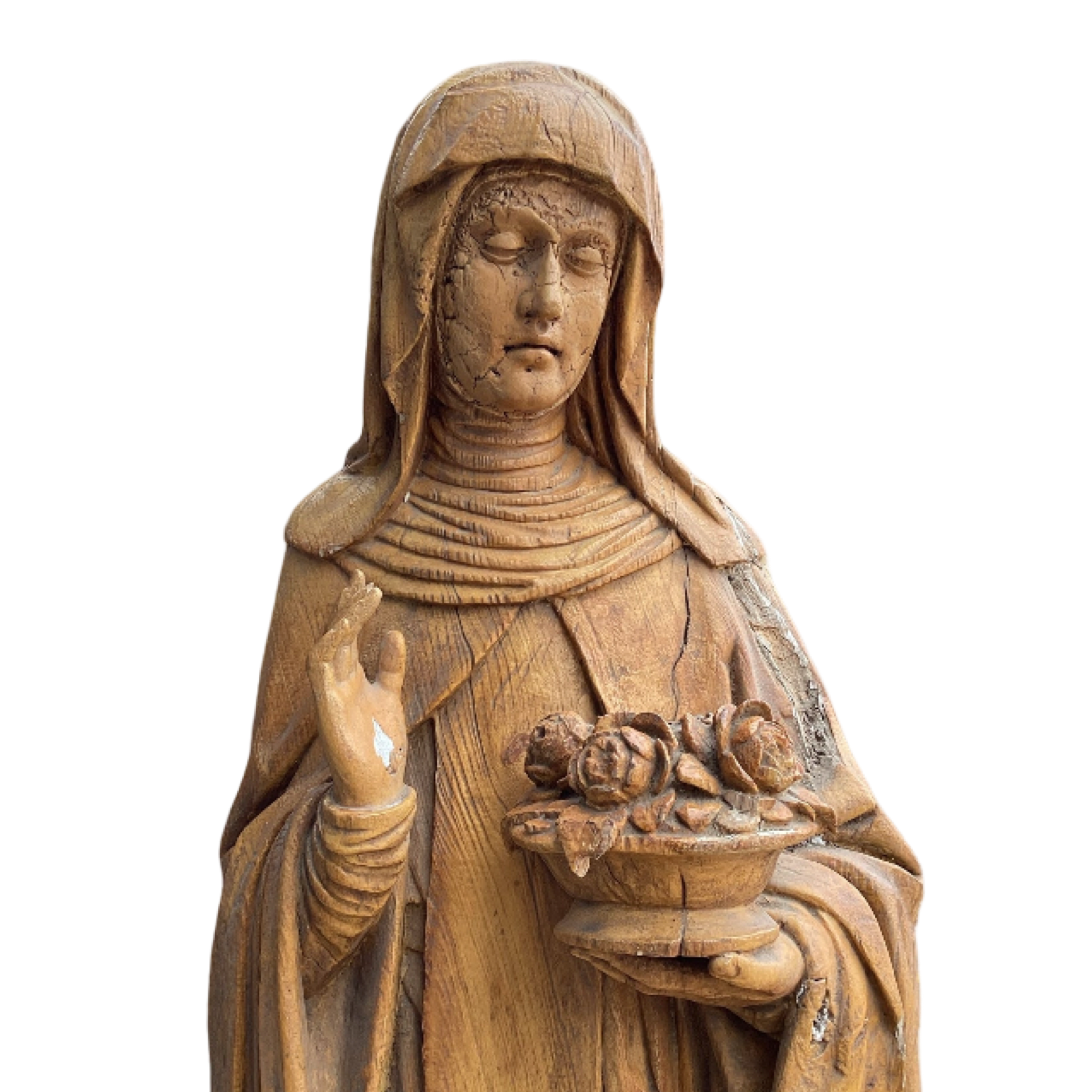 St. Therese Wooden Sculpture