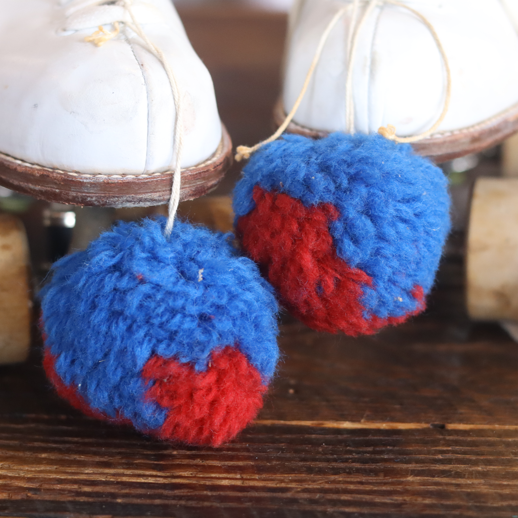1970's Skates w/ fuzzy bells