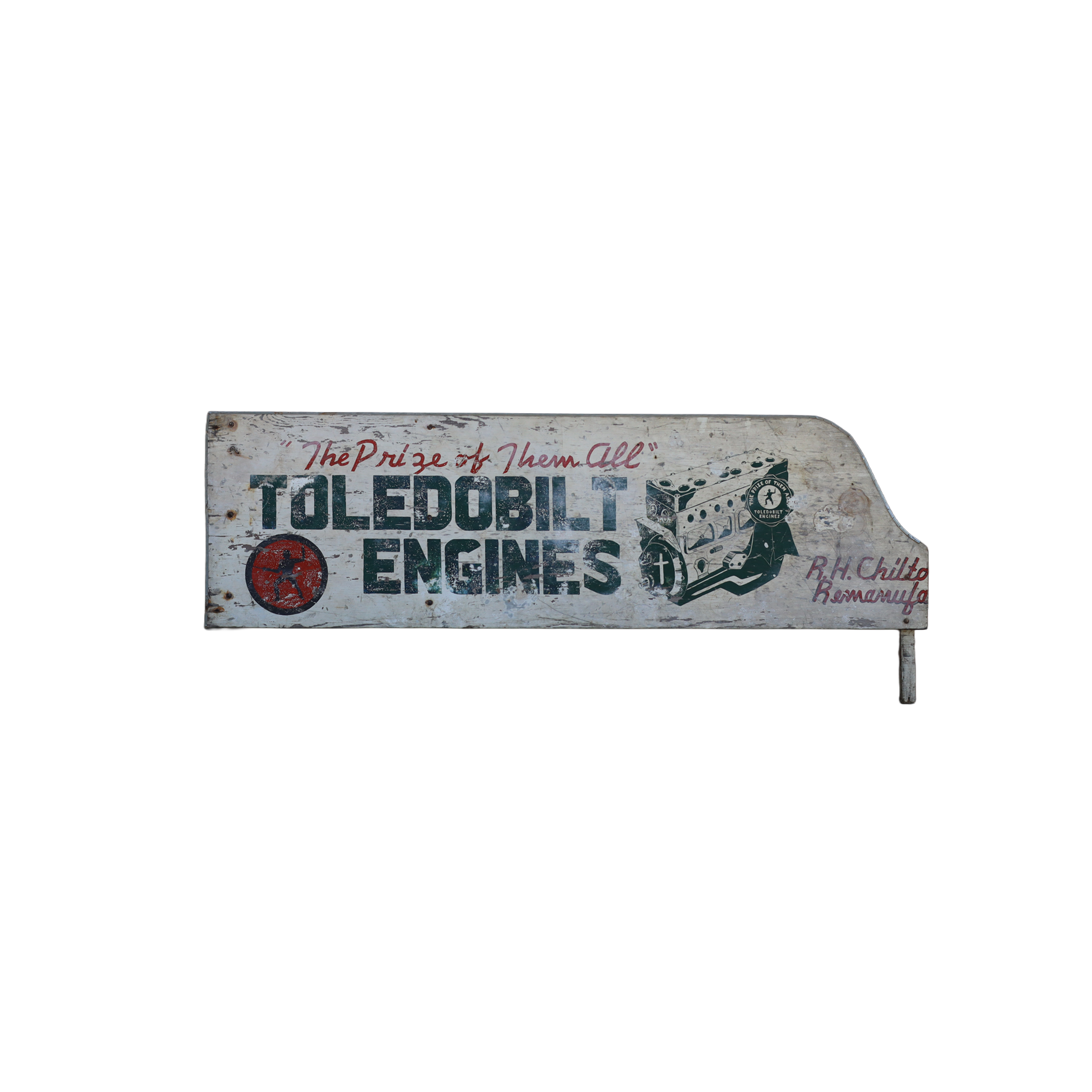 Toledobilt Engine Wooden Sign