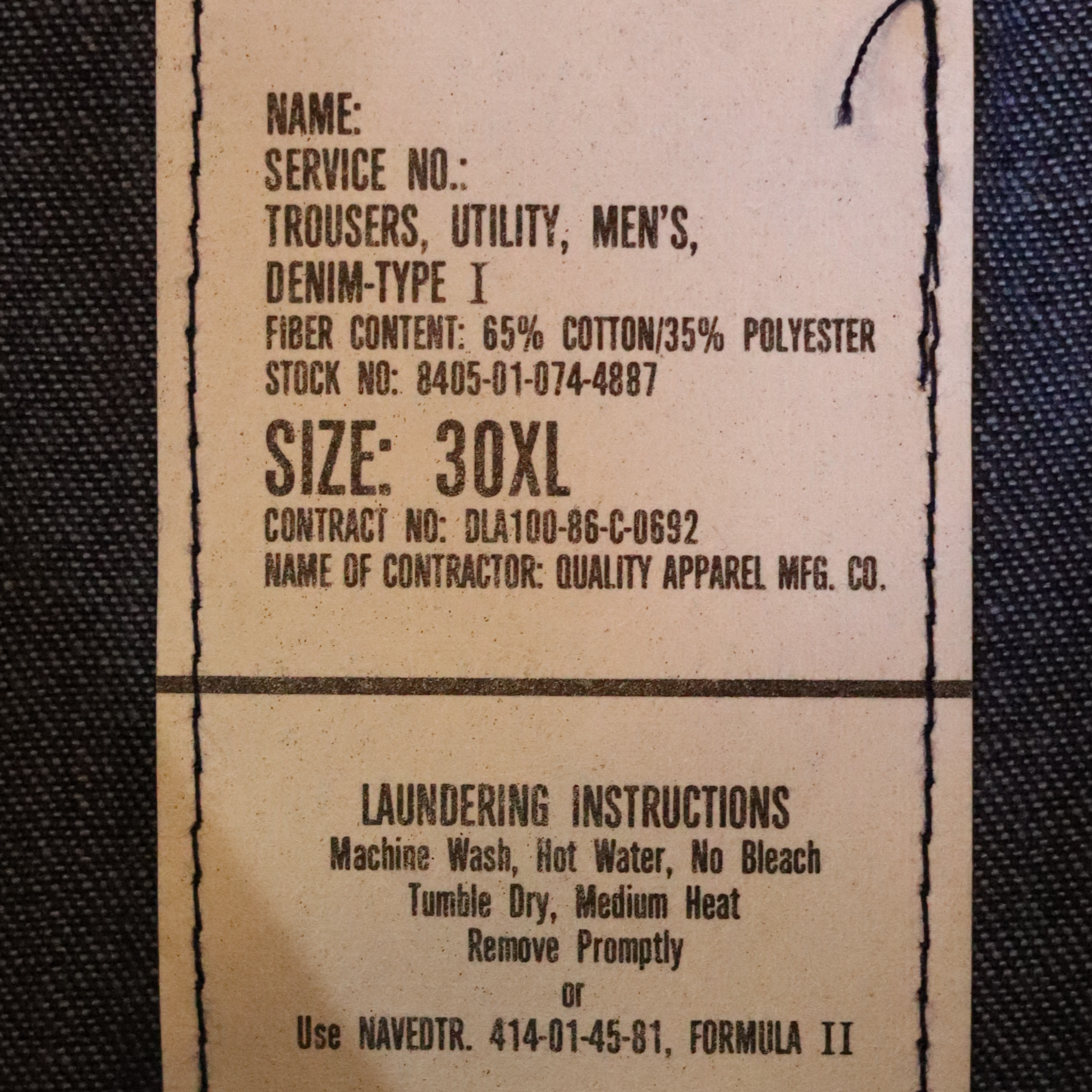 NOS Denim Pants