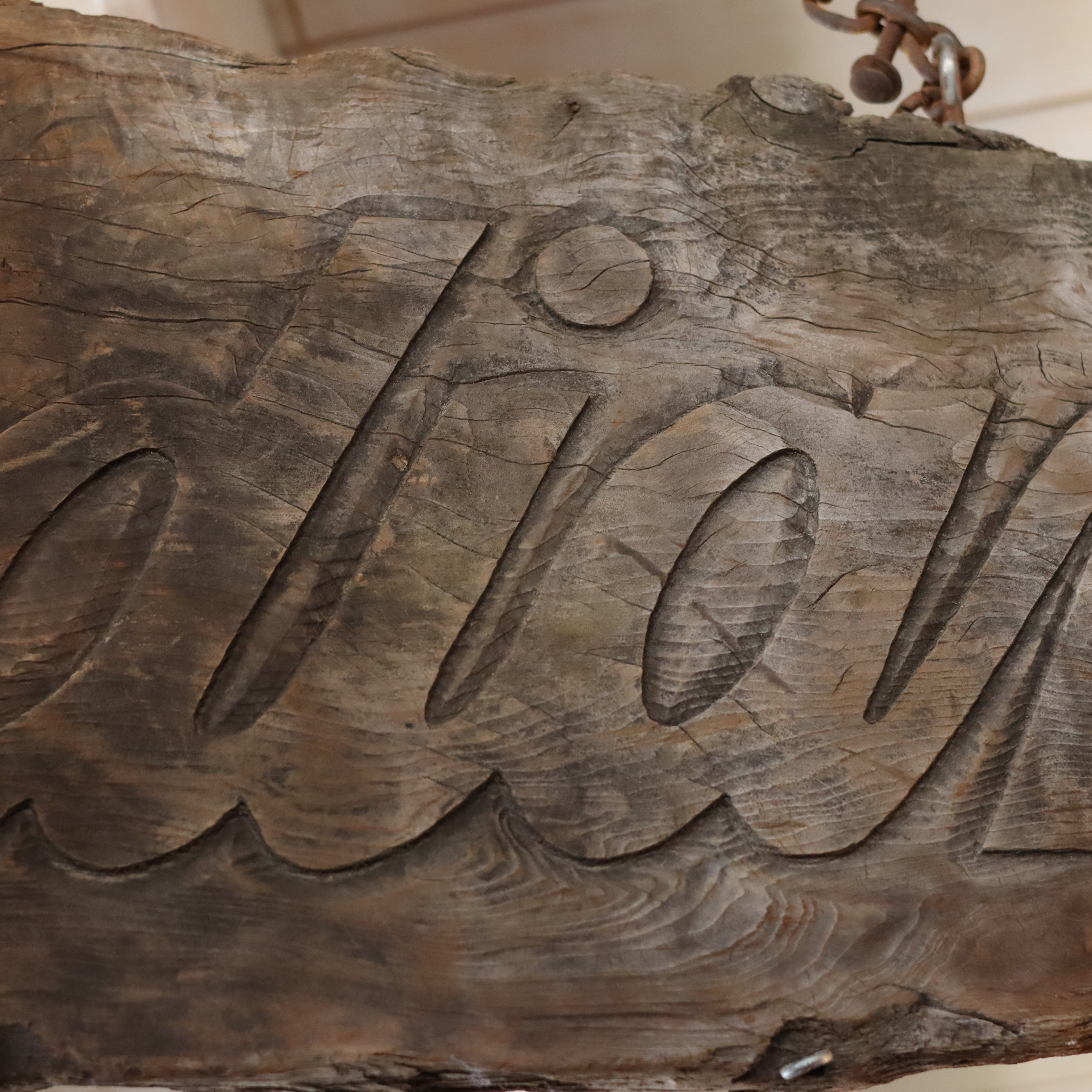 Wooden Indian Sign
