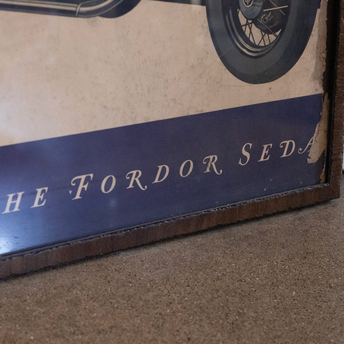 The Ford Sedan Half Dealership Cardstock