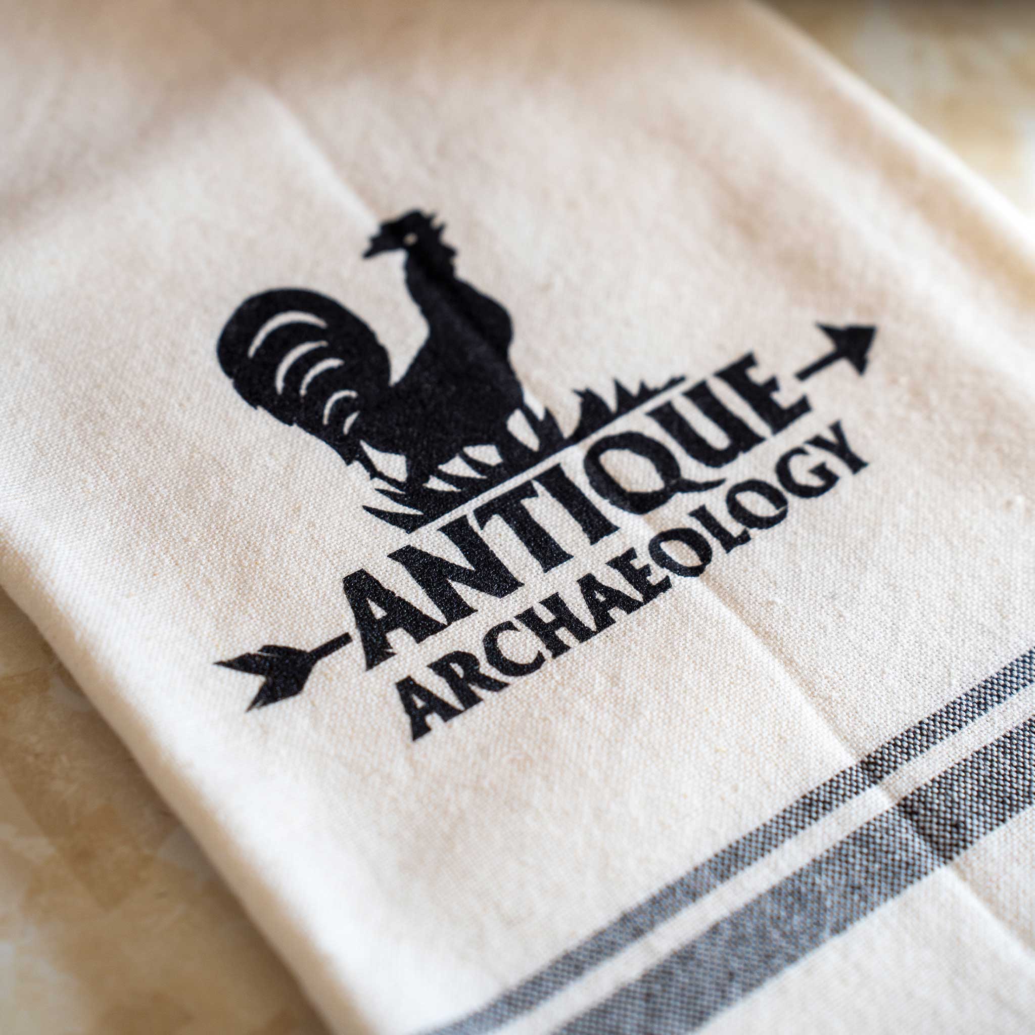 Black and White Tea Towel