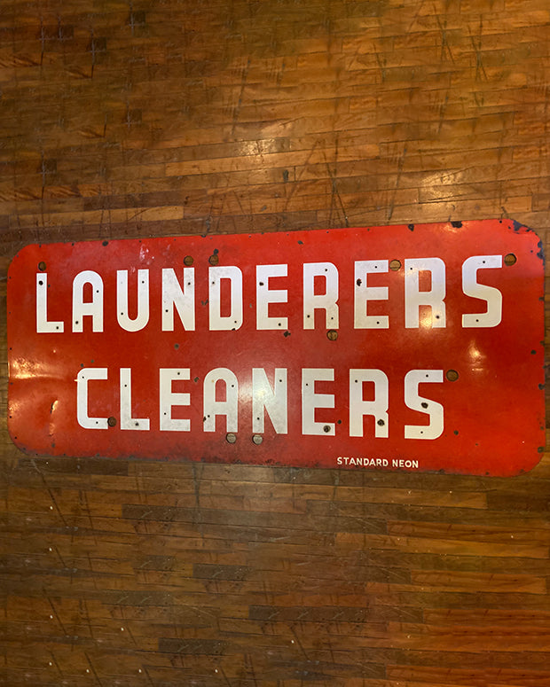 LAUNDRY & CLEANERS SIGN
