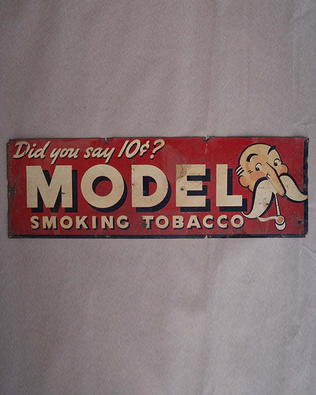 Model Tobacco Sign