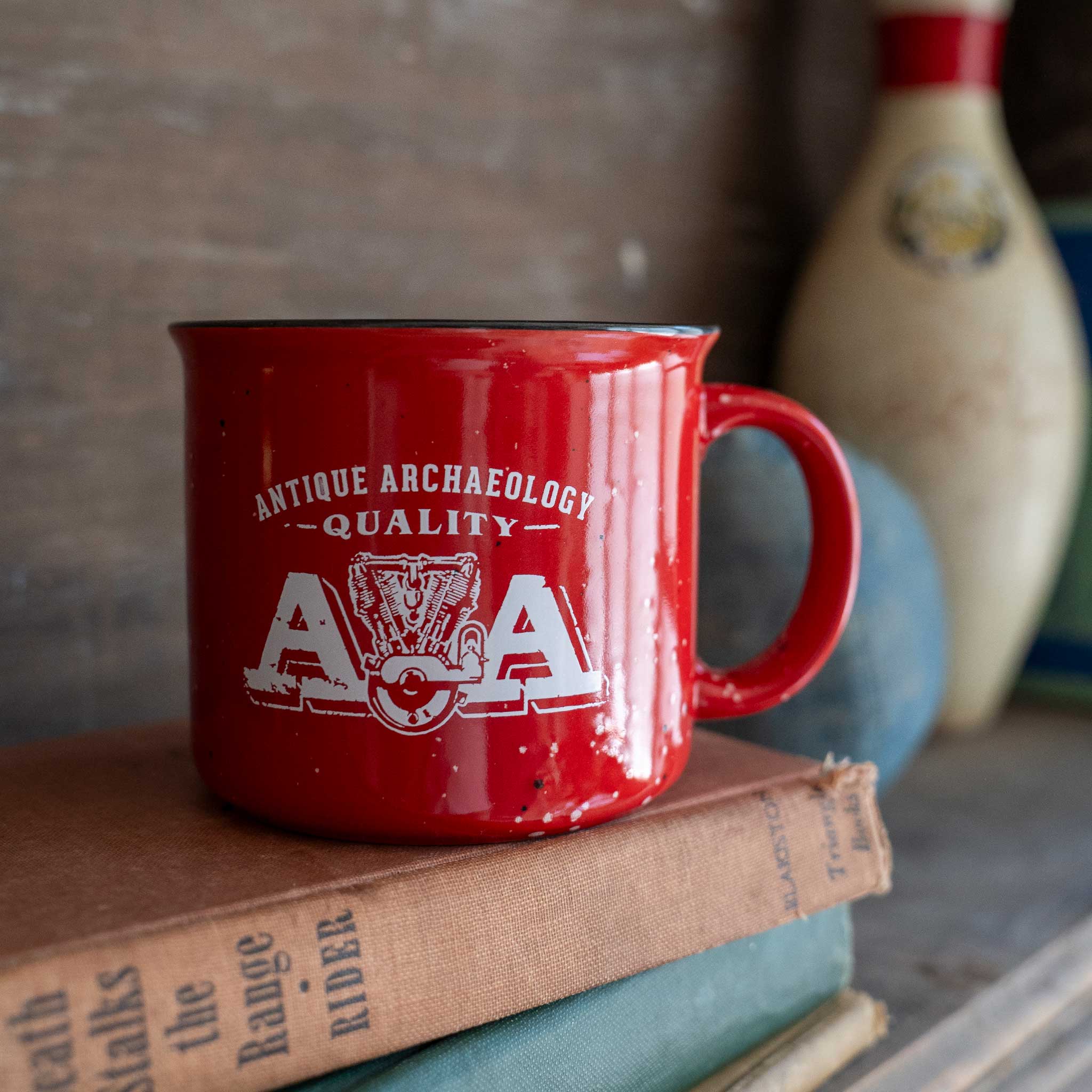 Double A Motor Red Camp Mug