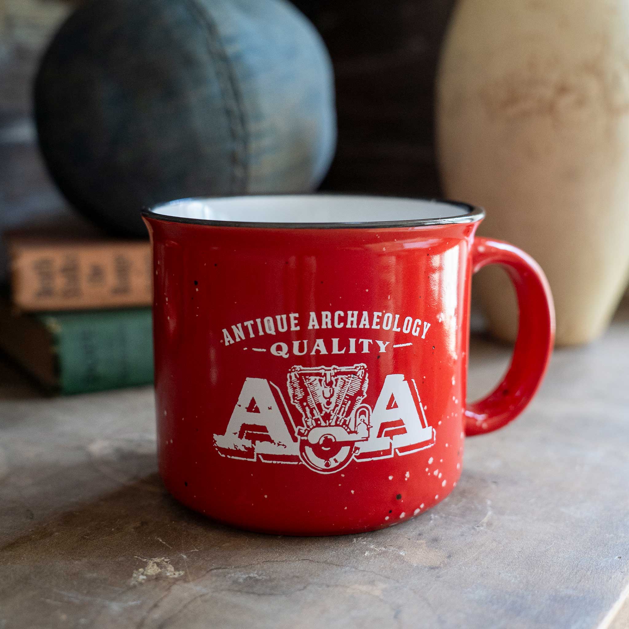 Double A Motor Red Camp Mug