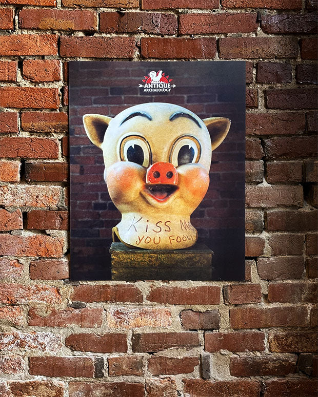 Kiss Me Pig Poster