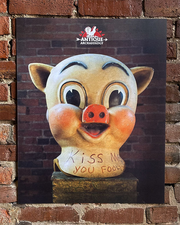 Kiss Me Pig Poster