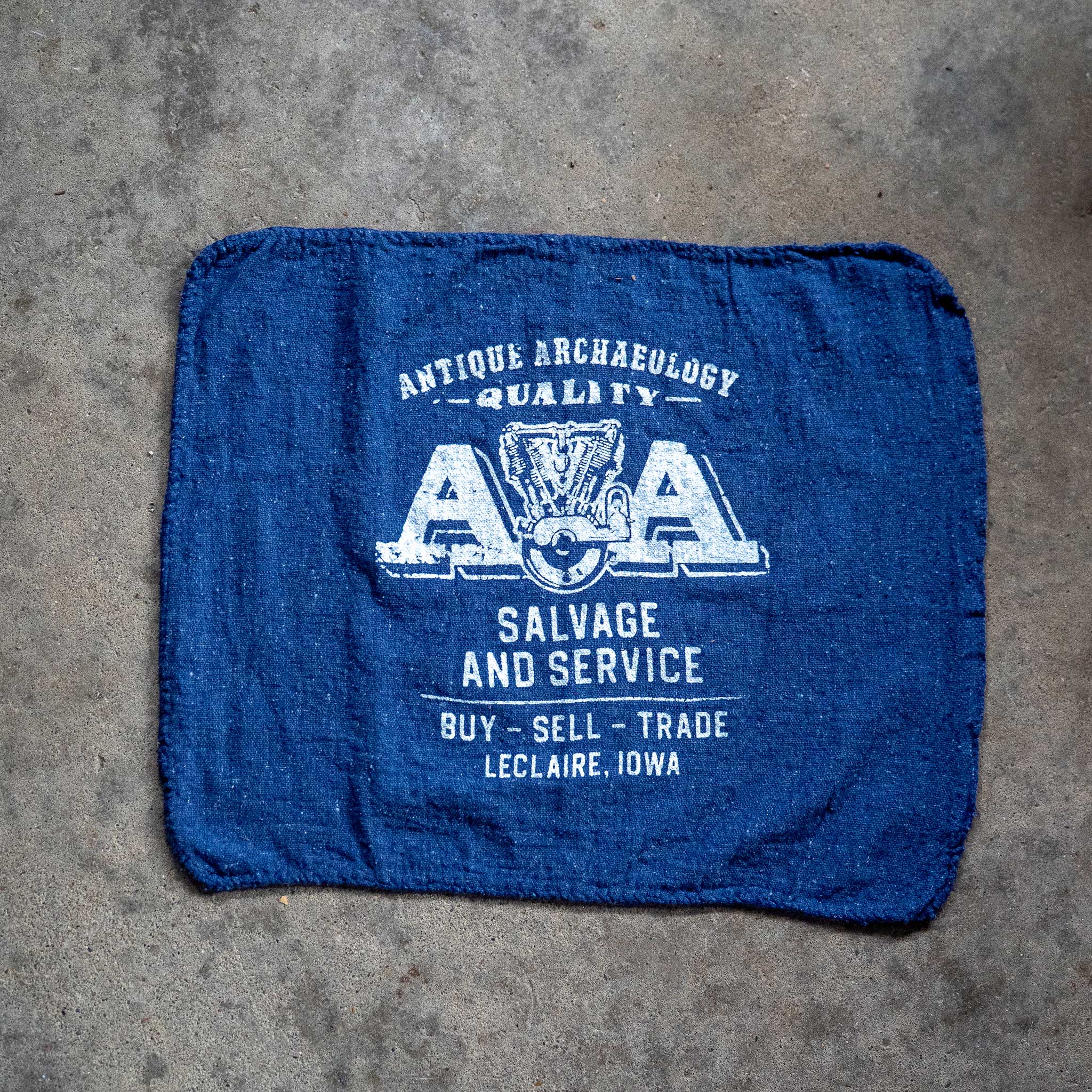 Double A Blue Shop Rag