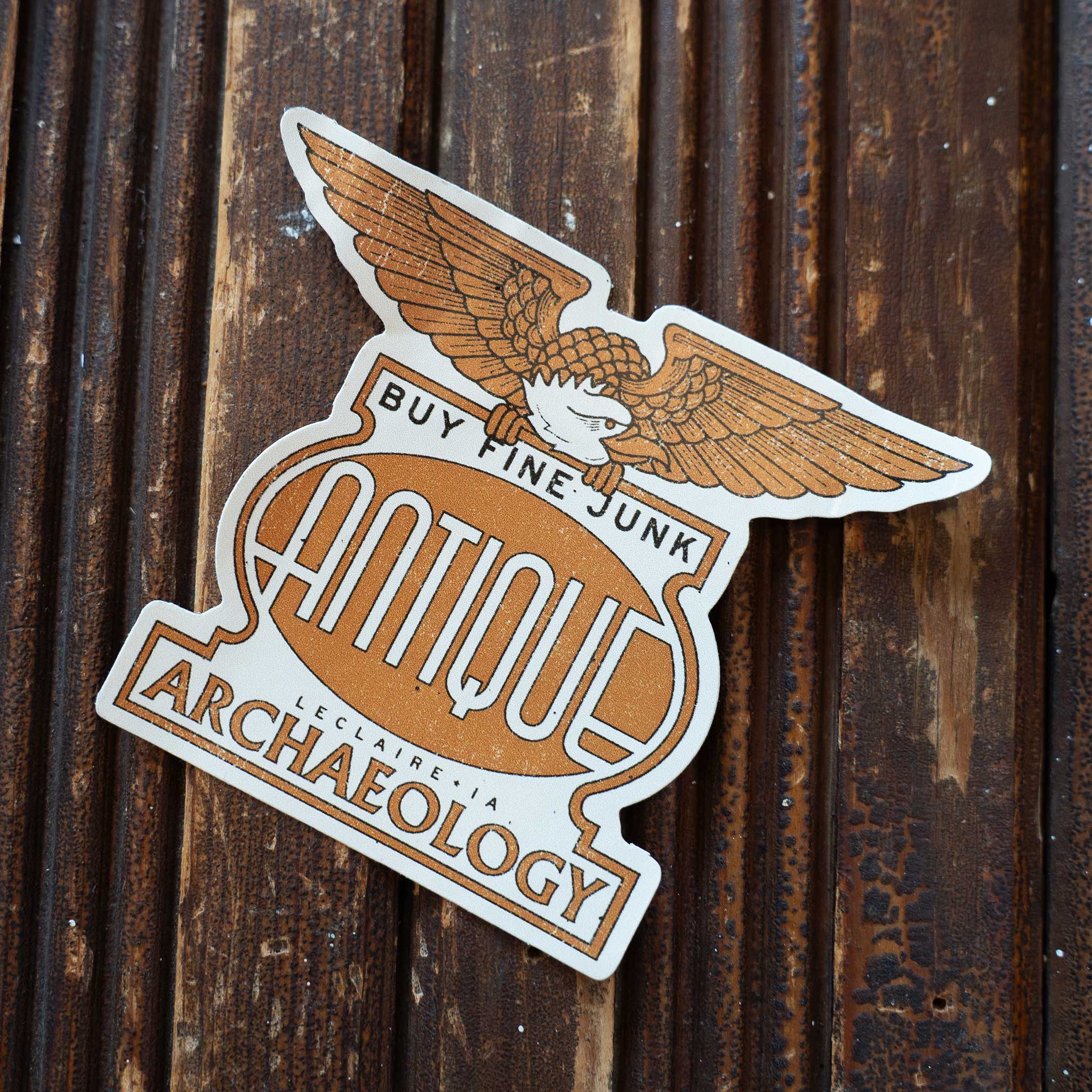 Gold Eagle Sticker