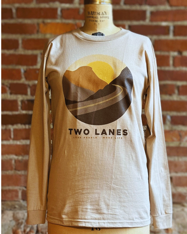 Two Lanes Mountain Road Tee