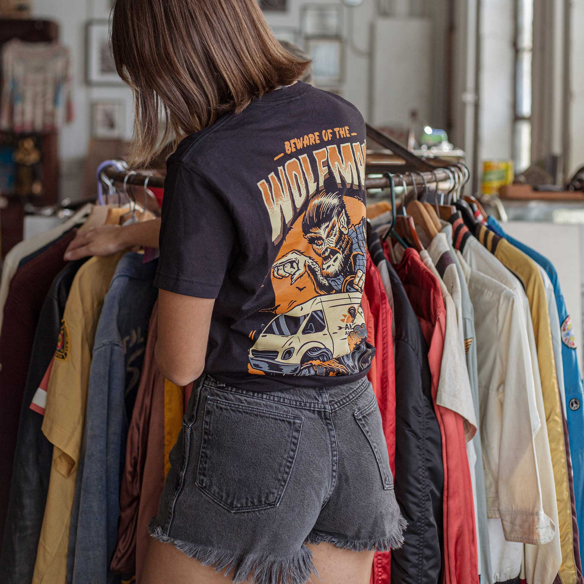 Wolfman Moonlight Pickers Tee