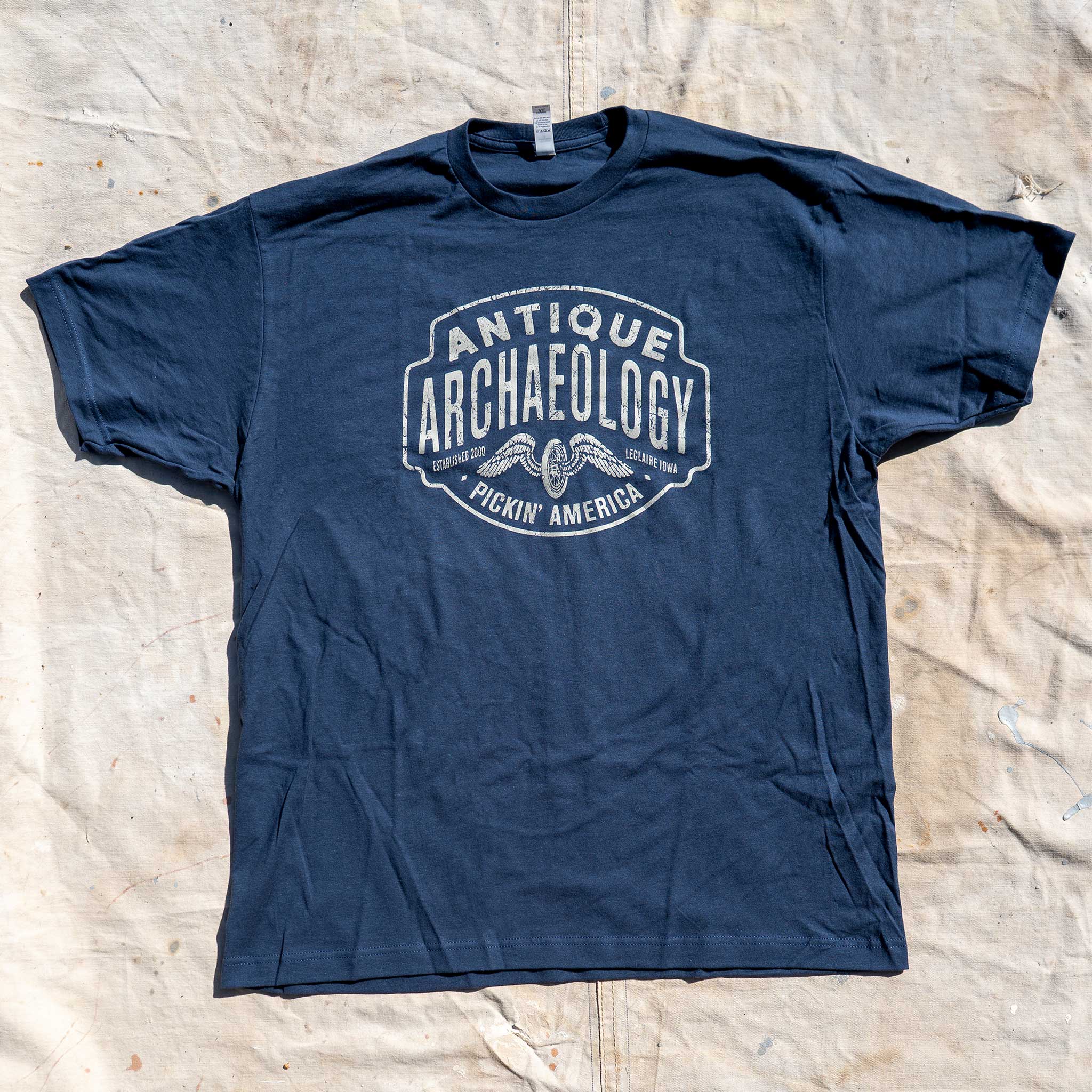 Navy Wing Wheel Tee