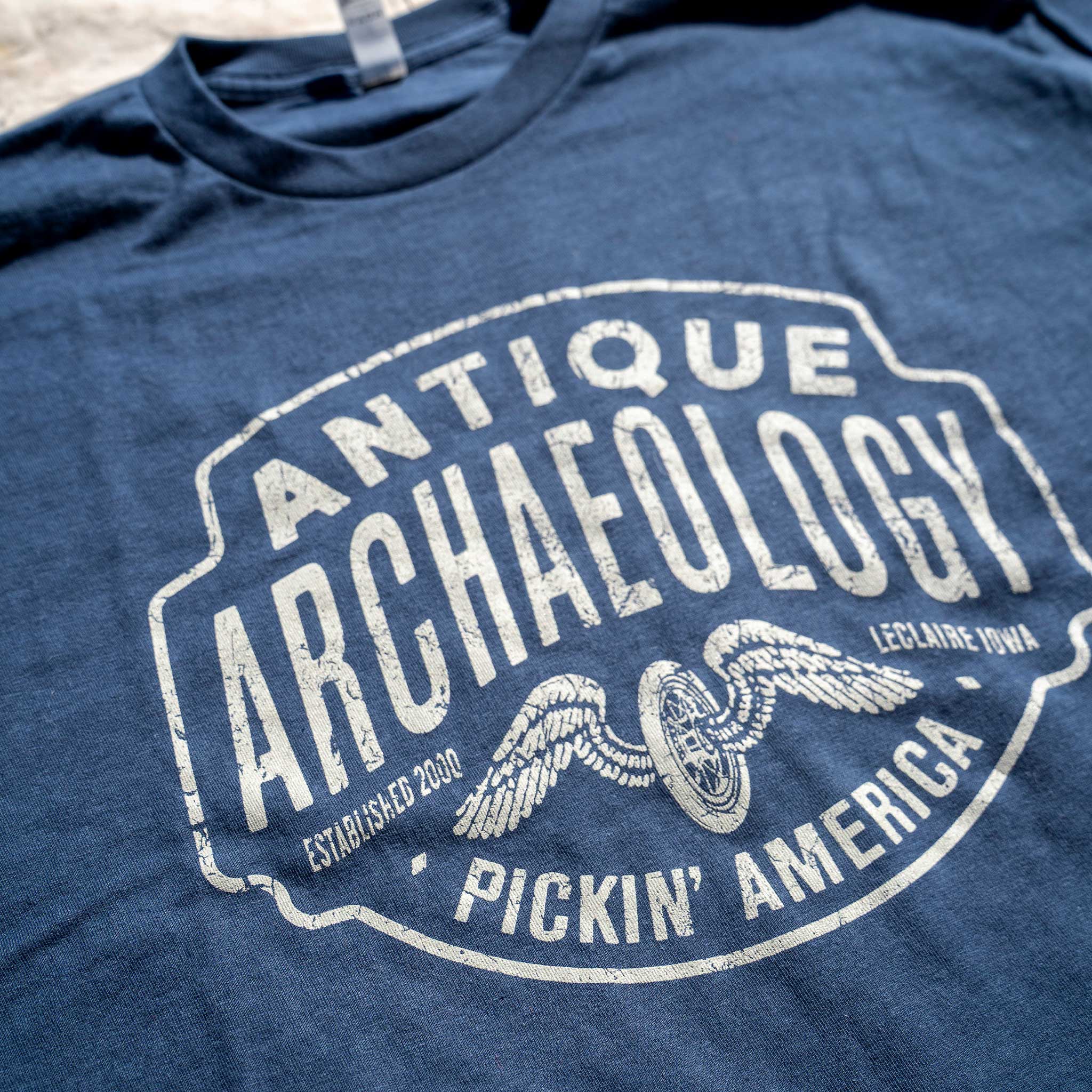 Navy Wing Wheel Tee