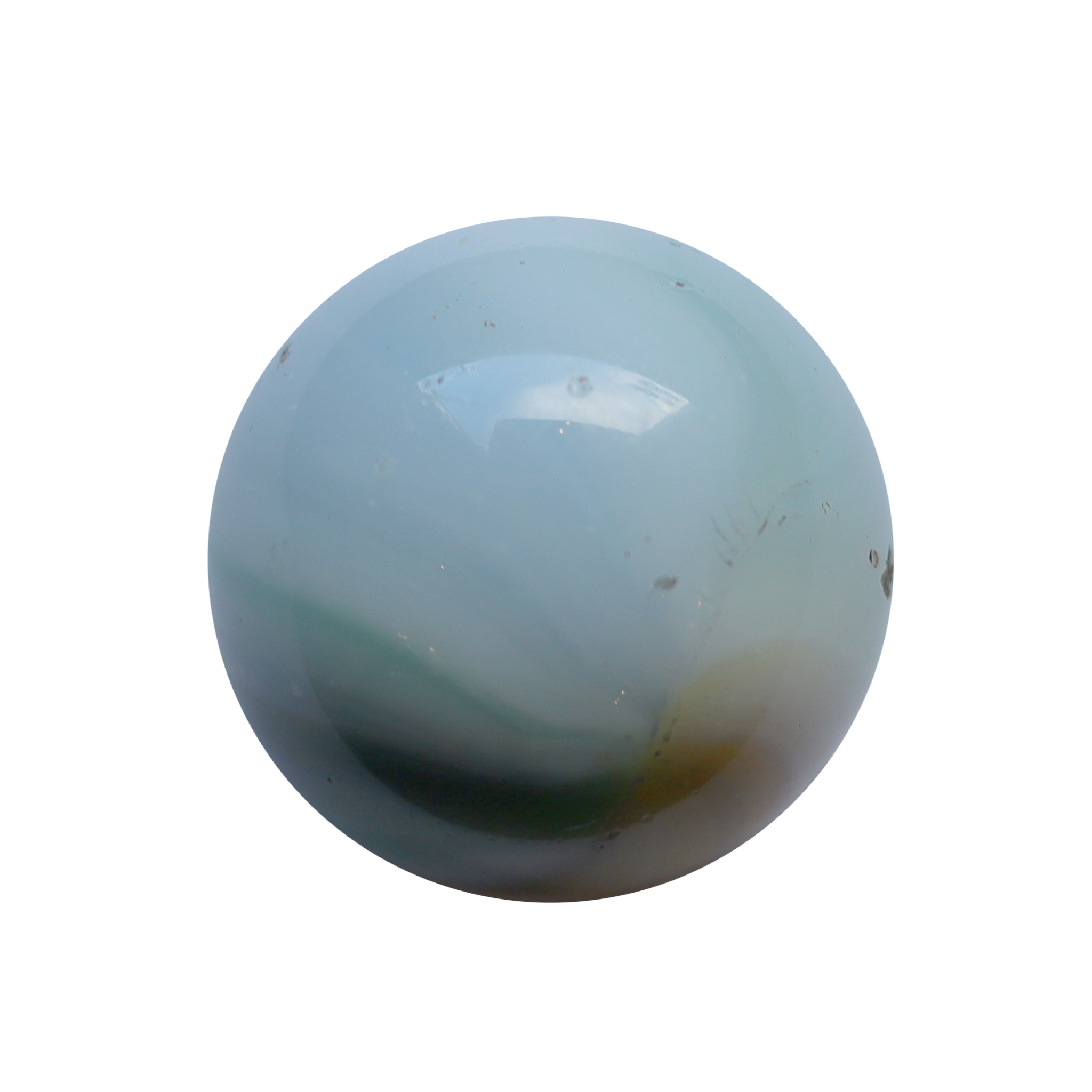 Akro Agate Lemon Lime Popeye Corkscrew Shooter Marble