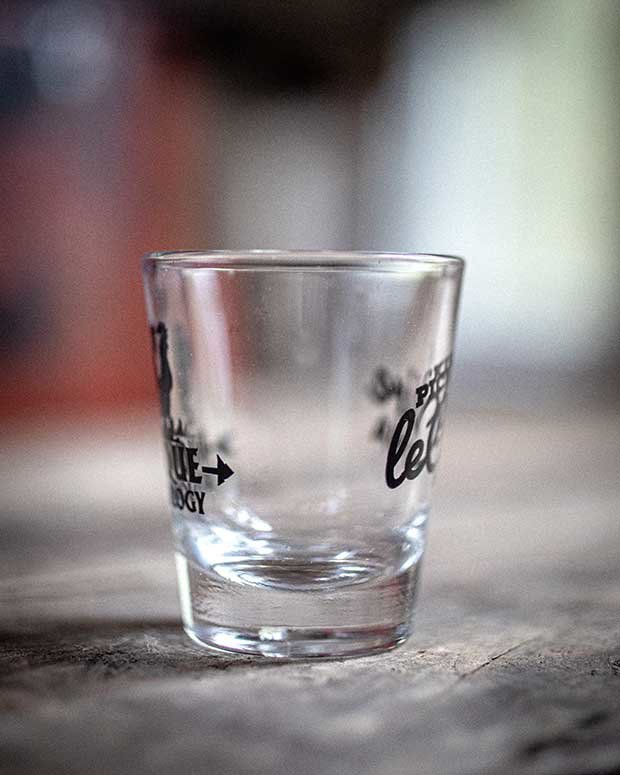 GLASS PICKIN' LECLAIRE SHOTGLASS