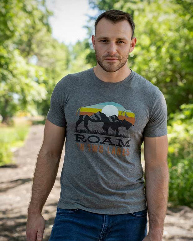 TWO LANES BISON TEE